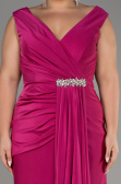 Robe Grande Taille Longue Fushia ABU3737
