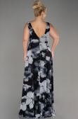 Robe De Soirée Grande Taille Longue Anthracite ABU4050