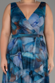 Robe De Soirée Grande Taille Longue Vert Pétrole ABU4050