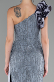 Robe de Soirée Longue Gris ABU4059