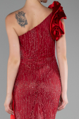 Robe de Soirée Longue Rouge ABU4059