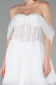 Robe de Fiançaille Mini Blanc ABK2109