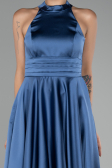 Tenue de Soirée Courte Satin Indigo ABK2112