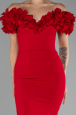 Robe de Soirée Longue Rouge ABU4080