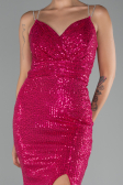 Robe Queue de Poisson Longue Fushia ABU3768