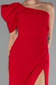 Robe Queue de Poisson Longue Mousseline Rouge ABU4091