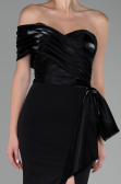 Robe Queue de Poisson Longue Noir ABU4115