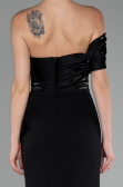 Robe Queue de Poisson Longue Noir ABU4115