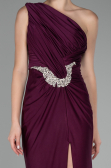 Robe de Soirée Longue Couleur Cerise ABU4116