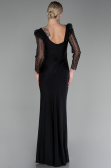 Robe de Soirée Grande Taille Longue Noir ABU4119