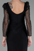 Robe de Soirée Grande Taille Longue Noir ABU4119