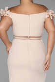 Robe de Cérémonie Courte Beige ABK2120