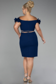 Robe de Cérémonie Courte Bleu Marine ABK2120