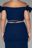 Robe de Cérémonie Courte Bleu Marine ABK2120