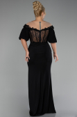 Robe de Soirée Grande Taille Longue Noir ABU4100
