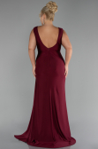 Robe Grande Taille Longue Prune ABU3737