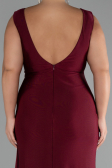 Robe Grande Taille Longue Prune ABU3737