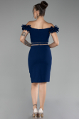 Robe de Cérémonie Courte Bleu Marine ABK2120