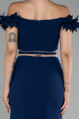 Robe de Cérémonie Courte Bleu Marine ABK2120
