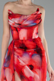 Robe de Soirée Longue Rouge ABU4169