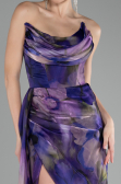 Robe de Soirée Longue Violet ABU4169