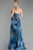 Robe de Soirée Longue Vert Pétrole ABU4169