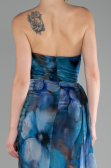 Robe de Soirée Longue Vert Pétrole ABU4169