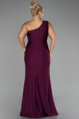 Robe De Fiançailles Grande Taille Longue Couleur Cerise ABU4148