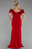 Robe de Soirée Grande Taille Longue Rouge ABU4081