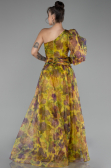 Robe de Soirée Longue Pistache vert ABU4206