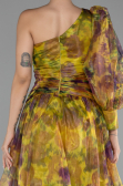 Robe de Soirée Longue Pistache vert ABU4206