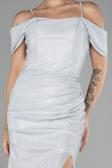 Robe de Soirée Longue Gris ABU4212