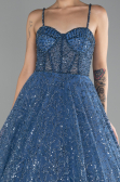 Robe De Soirée Longue Indigo ABU3839