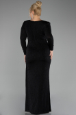 Robe de Soirée Grande Taille Longue Noir ABU3544
