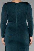 Robe de Soirée Grande Taille Longue Émeraude ABU3544