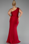 Robe De Fiançailles Grande Taille Longue Rouge ABU4148