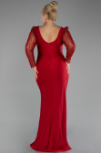 Robe De Soirée Grande Taille Longue Rouge ABU4119