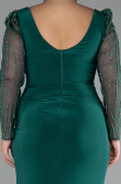 Robe De Soirée Grande Taille Longue Émeraude ABU4119