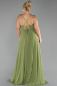 Robe De Soirée Grande Taille Longue Pistache vert ABU1324