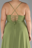 Robe De Soirée Grande Taille Longue Pistache vert ABU1324
