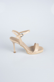 Chaussure de soirée Longue Cuir Verni Vison ABU4235