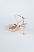 Chaussure de soirée Longue Cuir Verni Vison ABU4235