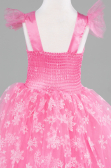 Robe de Soirée Enfants Longue Rose ABU4238