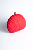 Sac de Soirée Luxe Couleur daim Rouge KC180