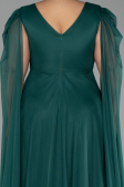 Robe De Fiançailles Grande Taille Longue Émeraude ABU4259