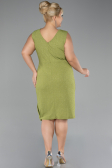Robe De Soirée Grande Taille Midi Pistache vert ABK1752