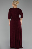 Robe De Soirée Grande Taille Longue Rouge Bordeaux ABU3504