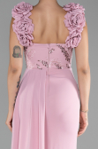 Robe de Soirée Longue Mousseline Poudre ABU4272