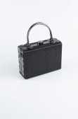 Sac de Soirée Luxe Argenté Noir KC161