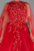 Robe de Soirée Longue Rouge ABU4289
